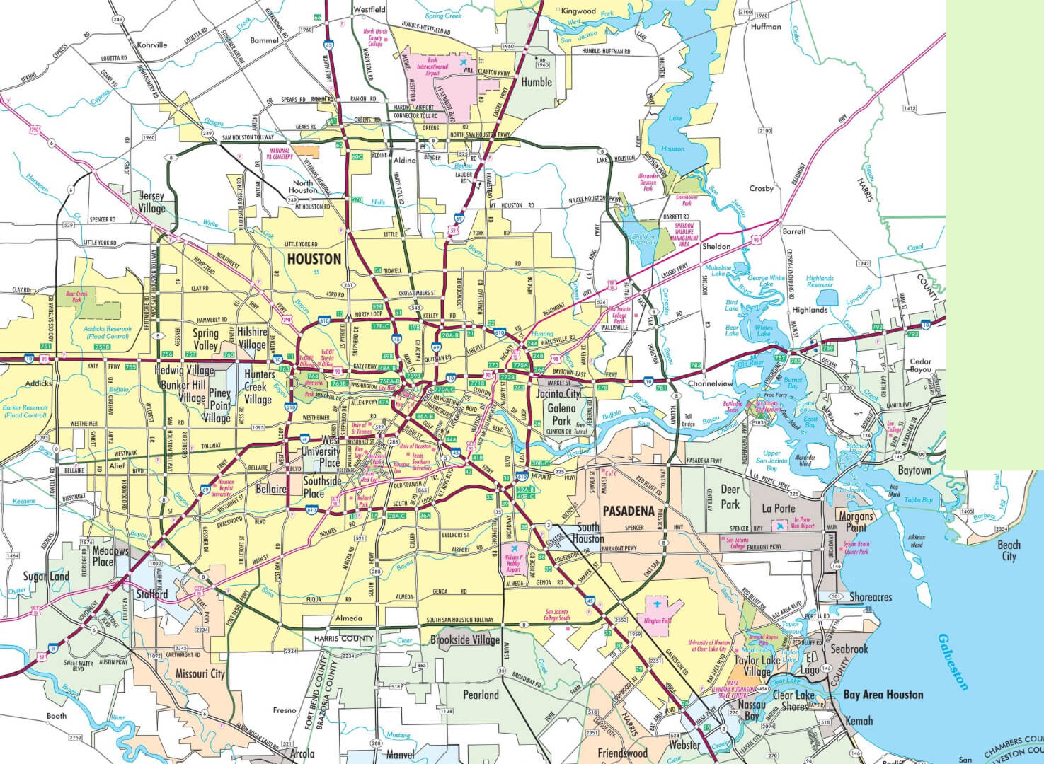 Houston Ville Carte Texas